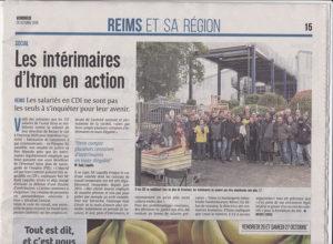 Logo Reims : les intérimaires d'Itron en action
